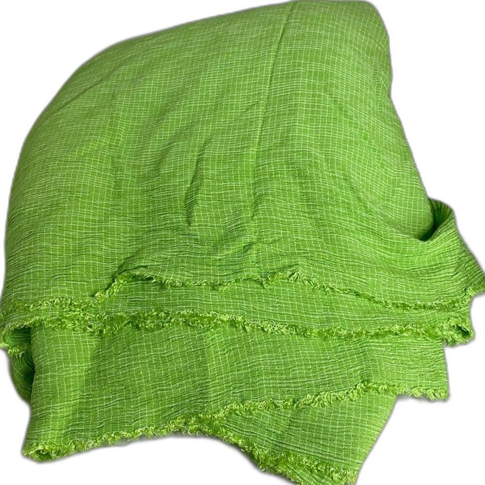 #6348 Lime Green Lightweight Stretch Woven Fabric 48" W X 5 YDS